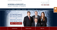 Desktop Screenshot of bowersfawcett.com